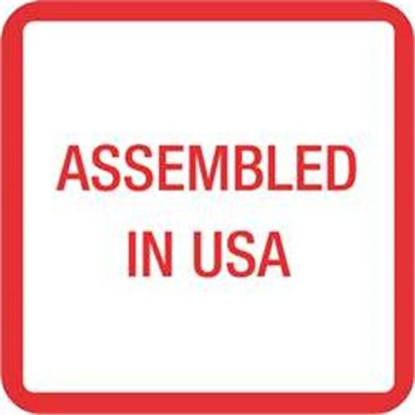 Box Partners Tape Logic USA303 1 x 1 in. Assembled in U.S.A. Labels - Red; White & Blue - 500 per Roll USA303